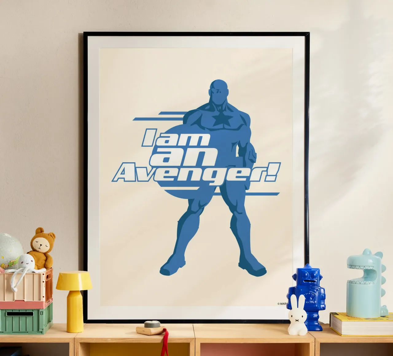 Captain America - I am an Avenger! poster da MARVEL Designs by JUNIQE