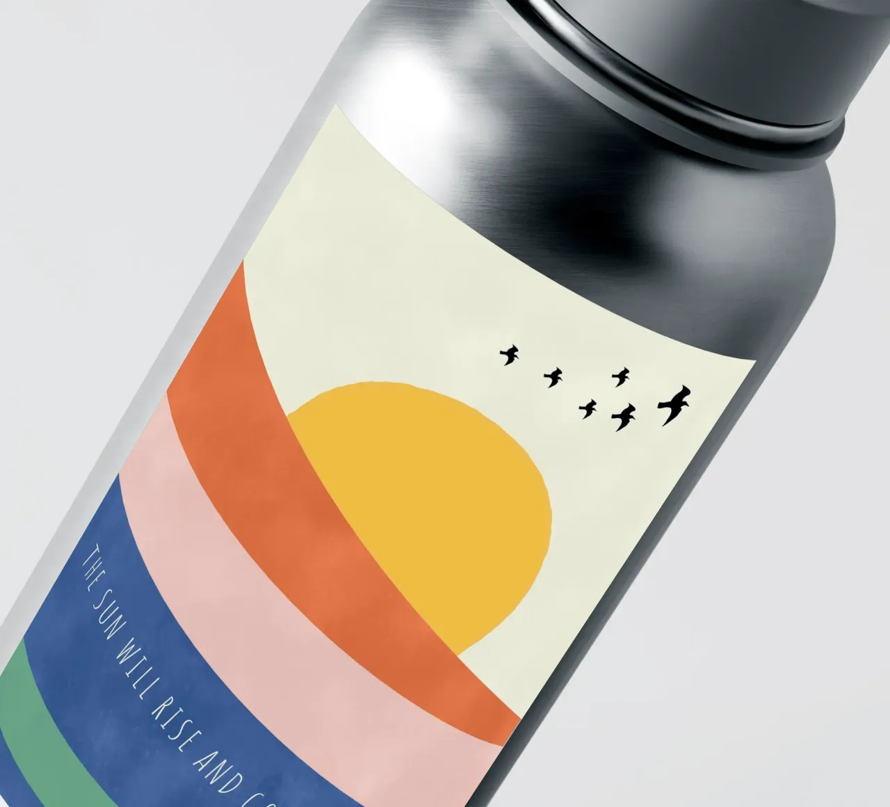 THE SUN WILL RISE AND GO DOWN AGAIN sticker van natural neutral