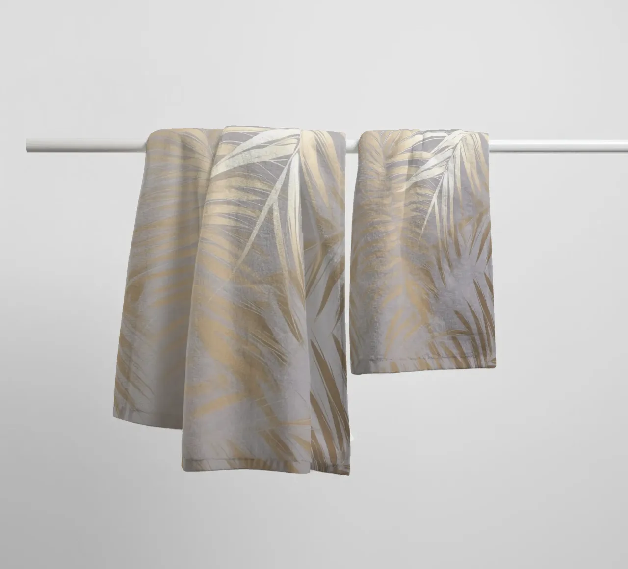 luxurious palm aesthetics towel by Carinaprint