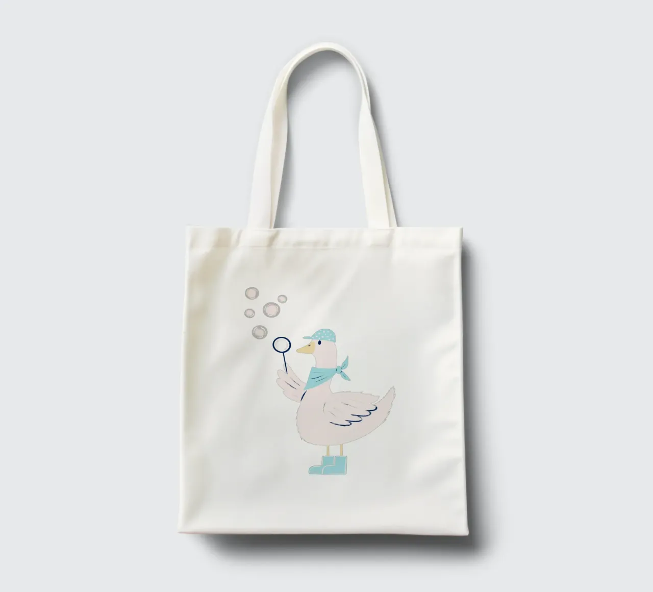 Oca con bolle di sapone borsa in juta da nicigabrieldesigns