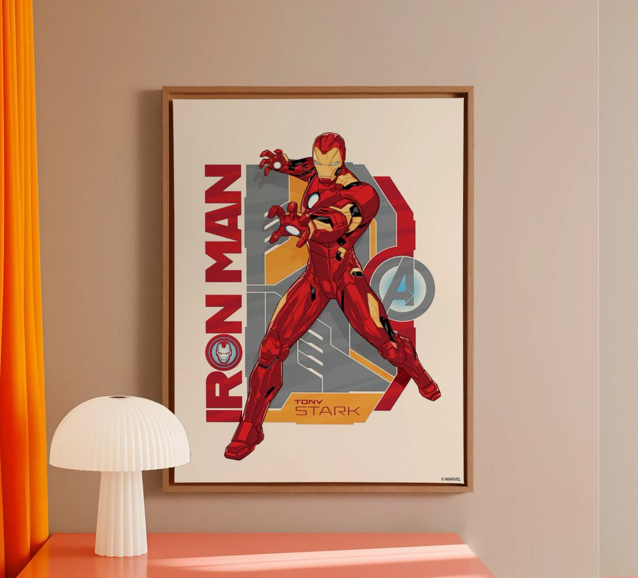 Tony Stark is Iron Man canvas by MARVEL Designs by JUNIQE