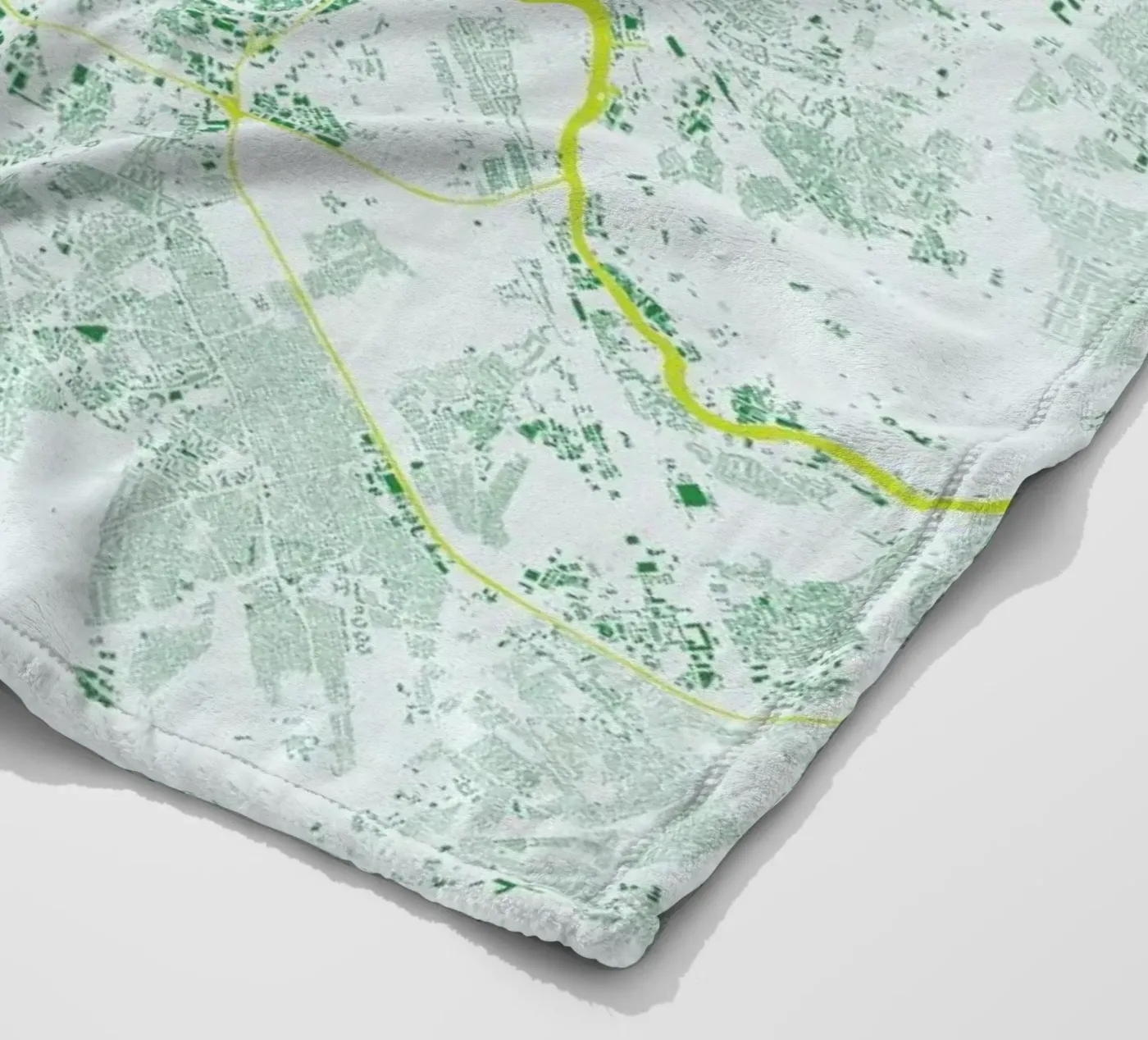 Berlin Green Fleecedecke von Urban Maps