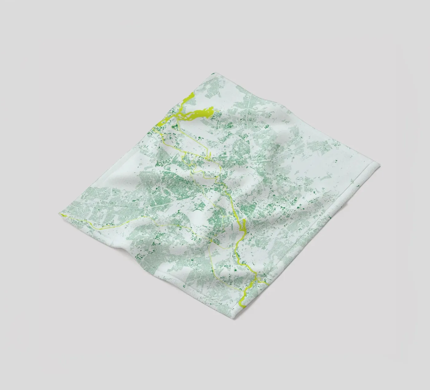 Berlin Green Fleecedecke von Urban Maps