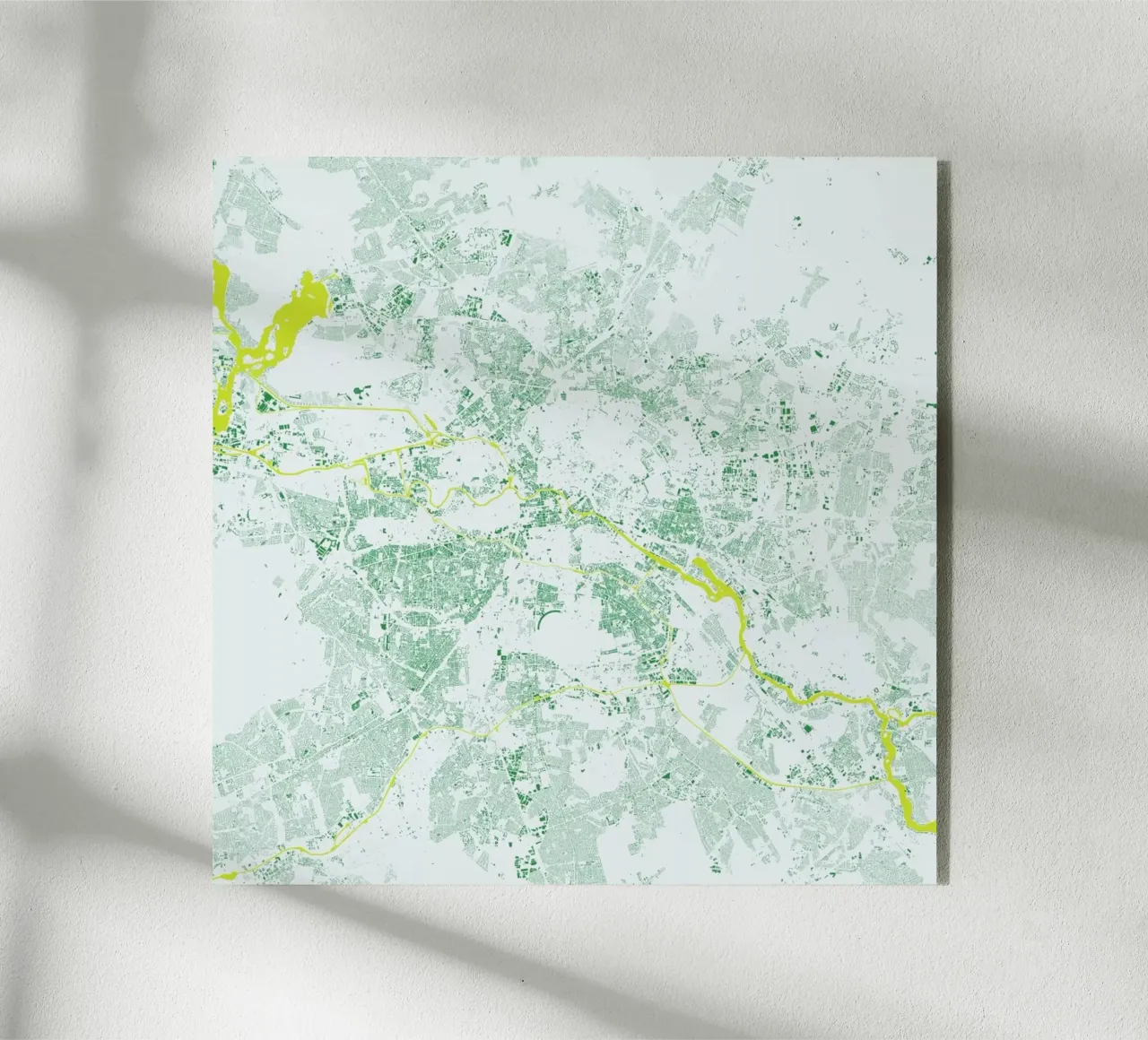 Berlin Green plexiglass da Urban Maps