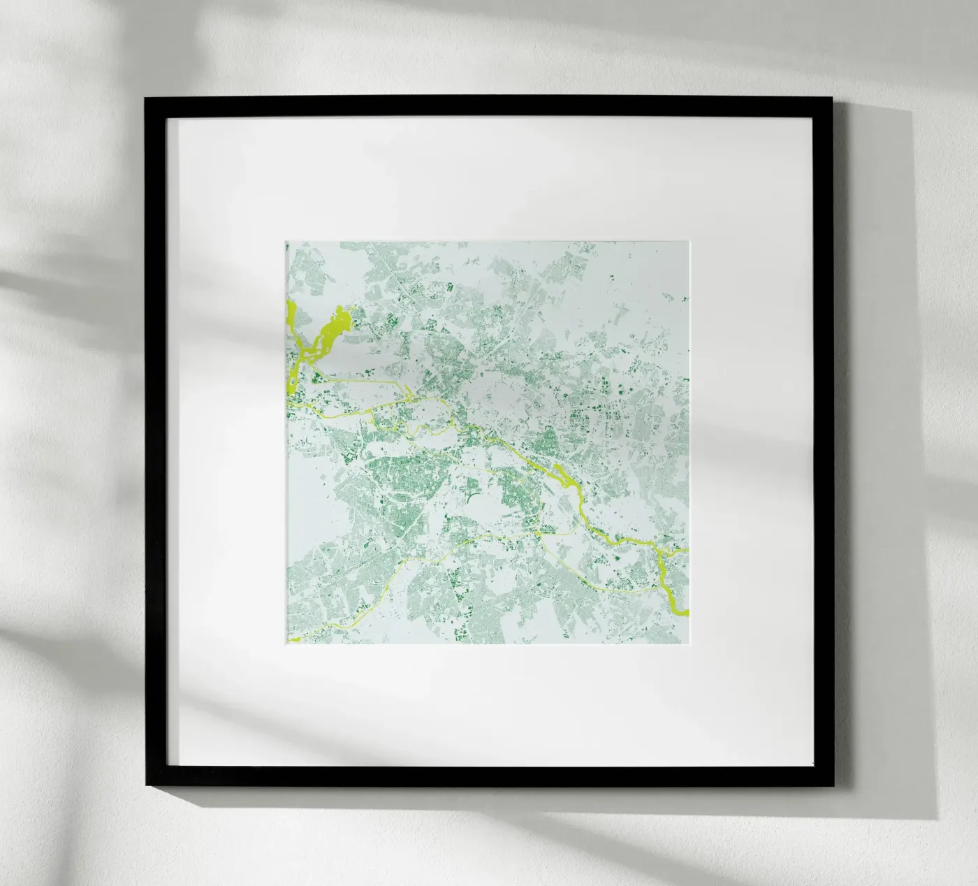 Berlin Green poster van Urban Maps