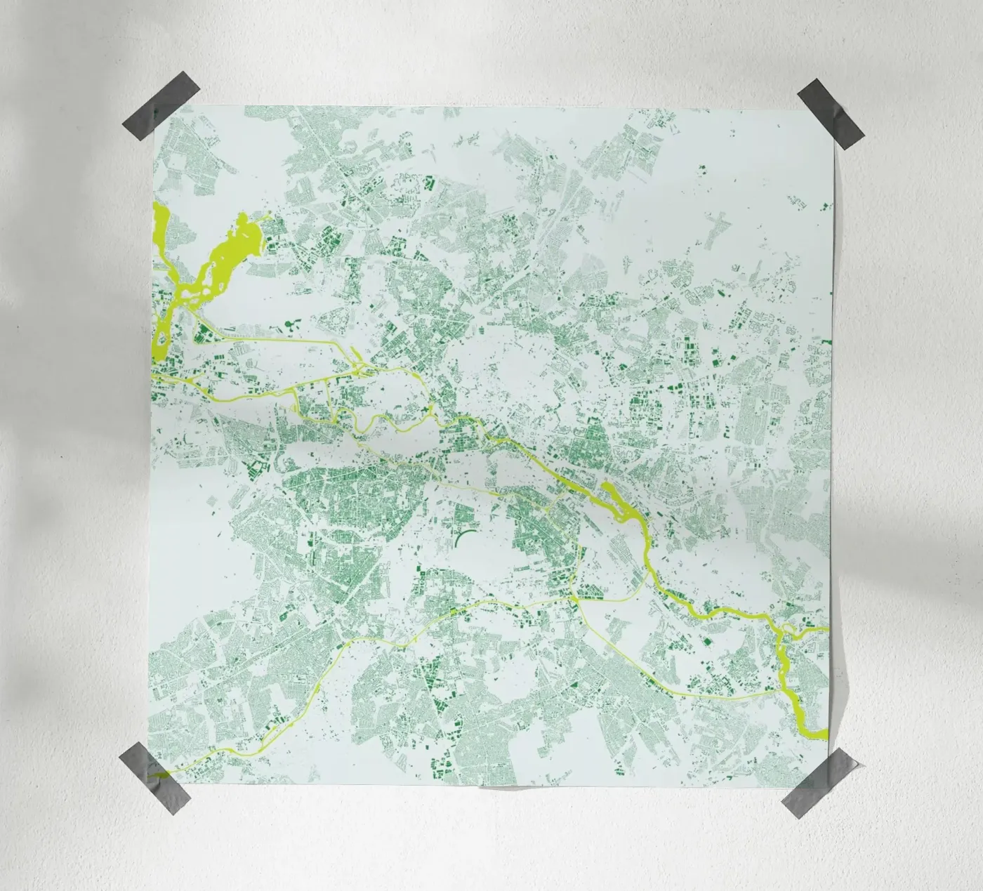 Berlin Green Poster von Urban Maps