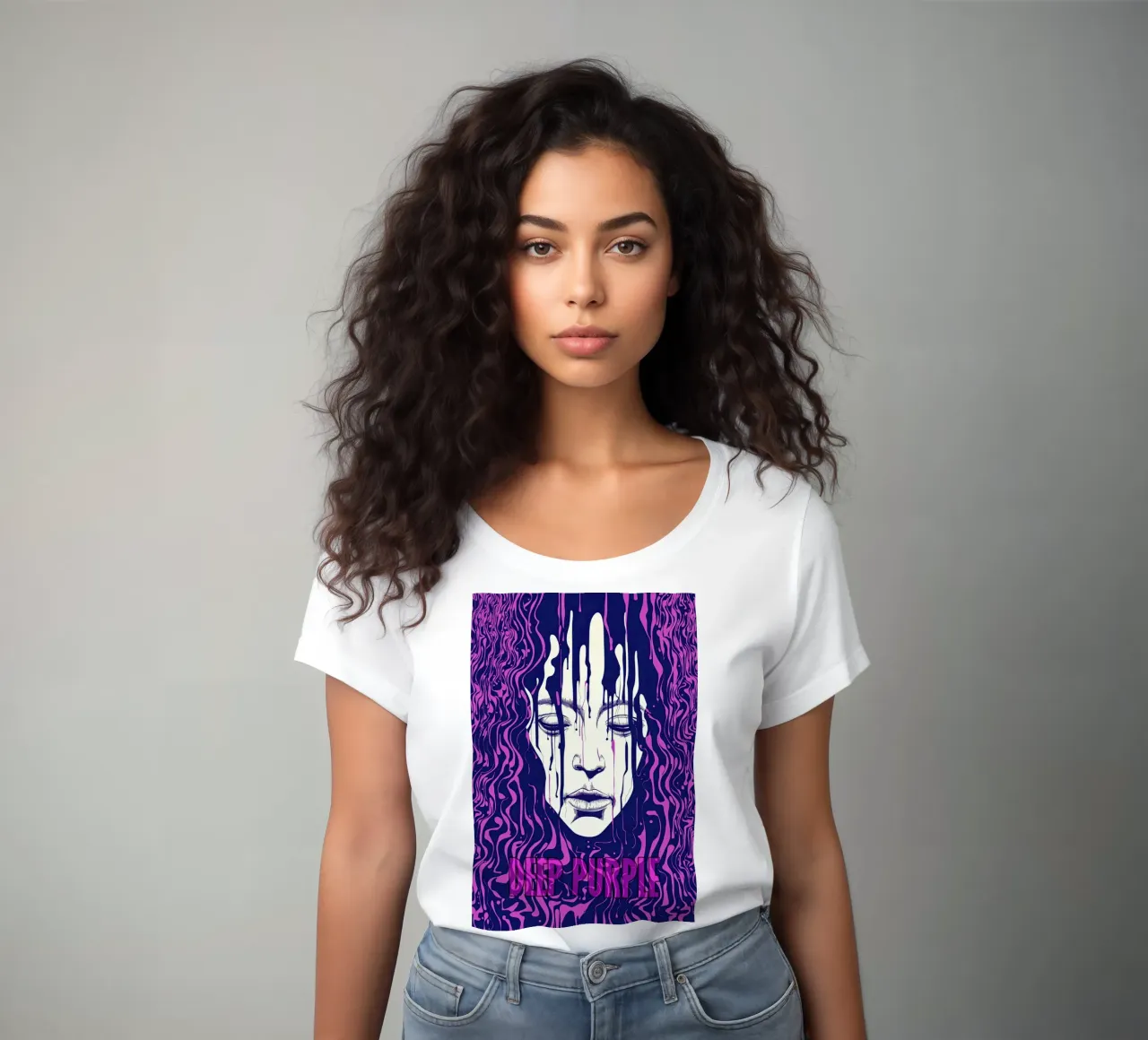 Poster-omaggio ai Deep Purple | Hard-Rock psichedelico t-shirt da donna da Autofocus