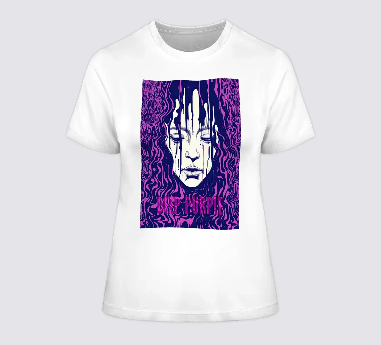 Poster-omaggio ai Deep Purple | Hard-Rock psichedelico t-shirt da donna da Autofocus