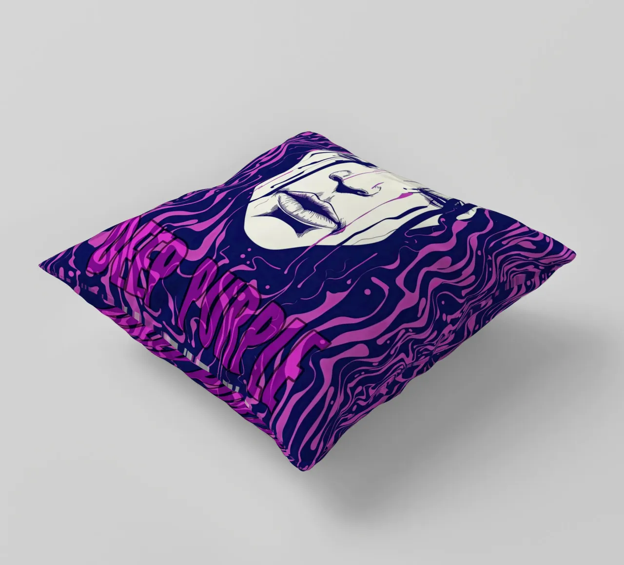 Deep Purple | Hard rock in deep purple color cuscino da Autofocus