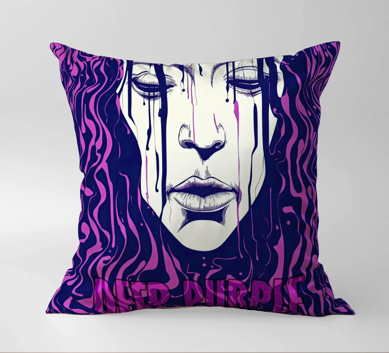 Deep Purple | Hard rock in deep purple color cuscino da Autofocus