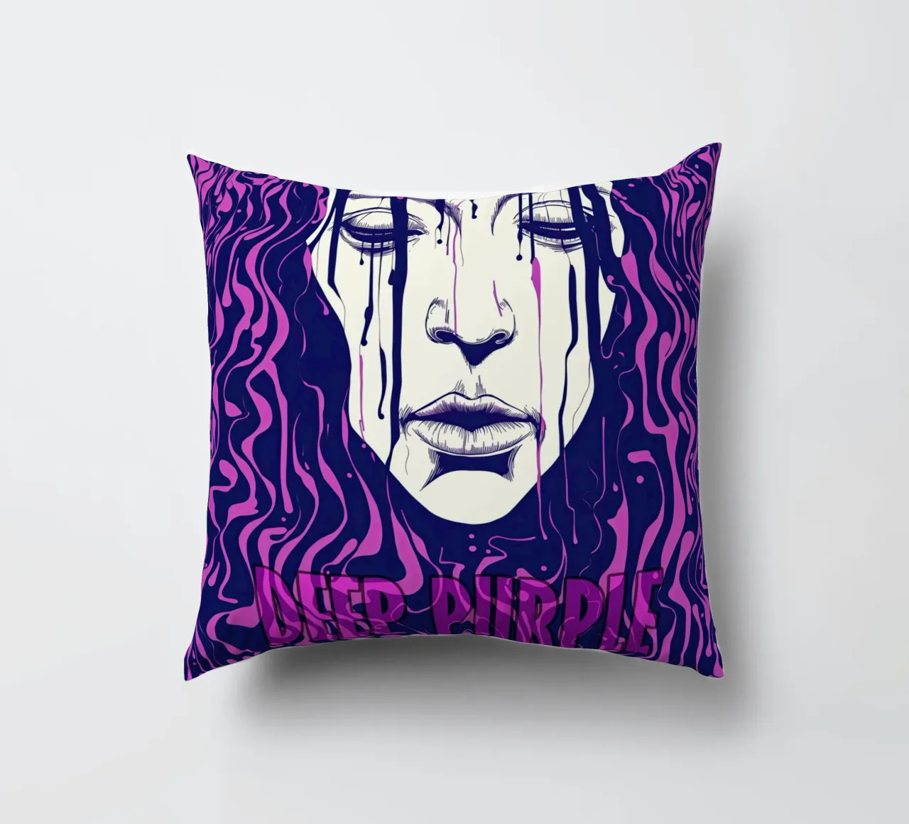 Deep Purple | Hard rock in deep purple color cuscino da Autofocus