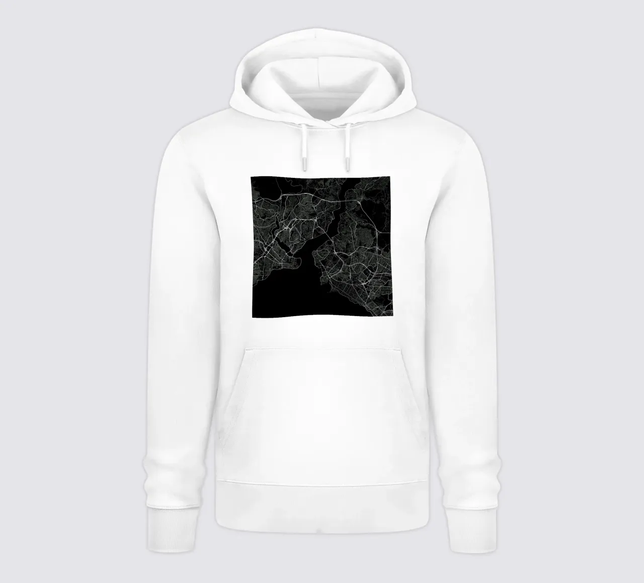 Traffic Istanbul Black felpa con cappuccio da Urban Maps