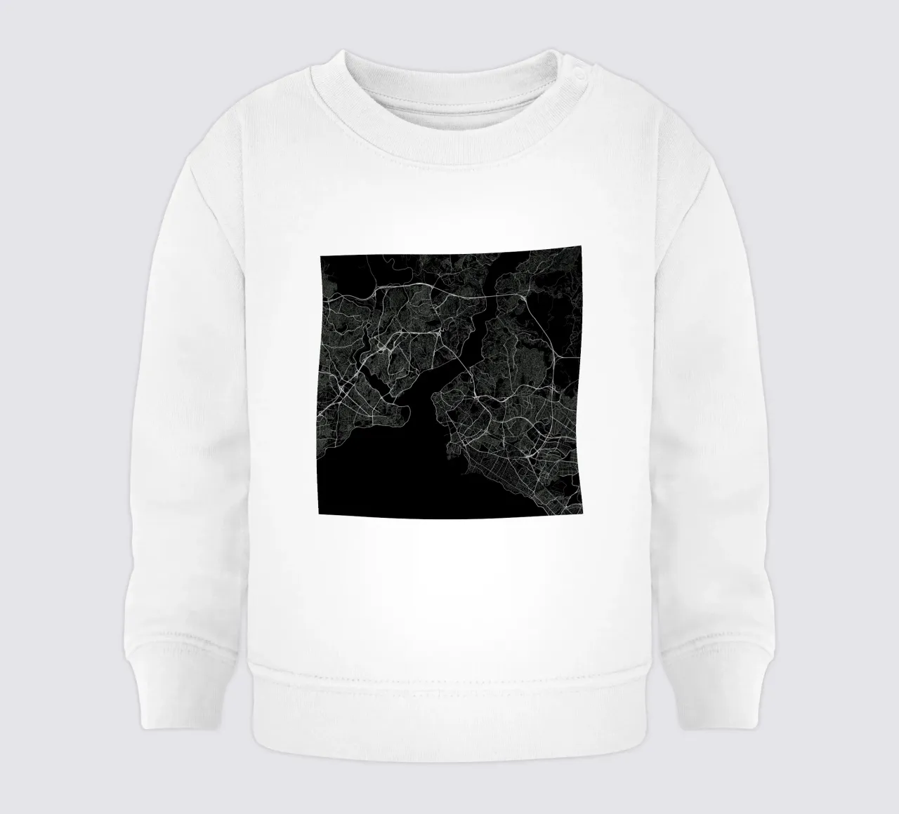 Traffic Istanbul Black felpa neonato da Urban Maps