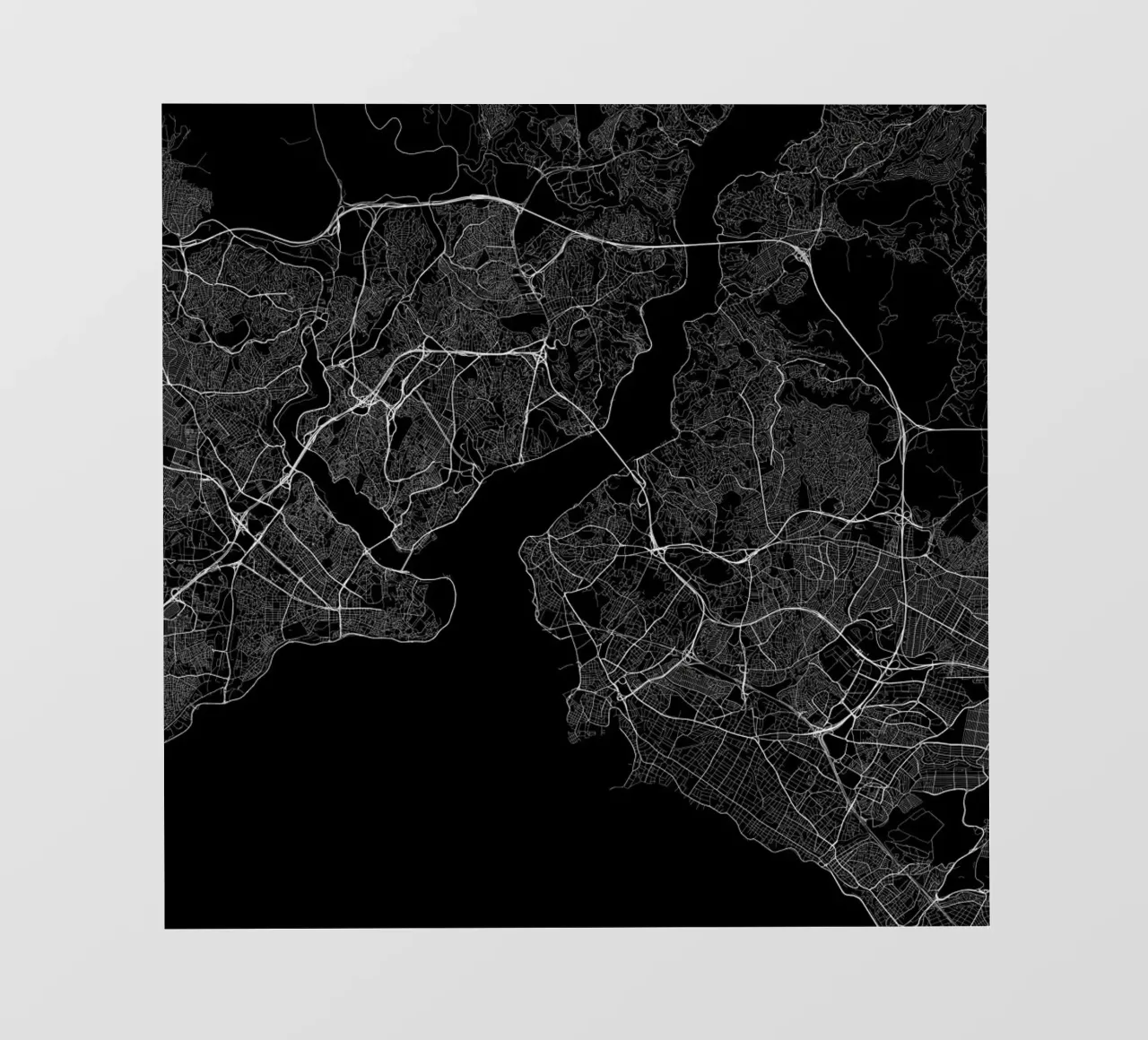 Traffic Istanbul Black pellicola backlit da Urban Maps