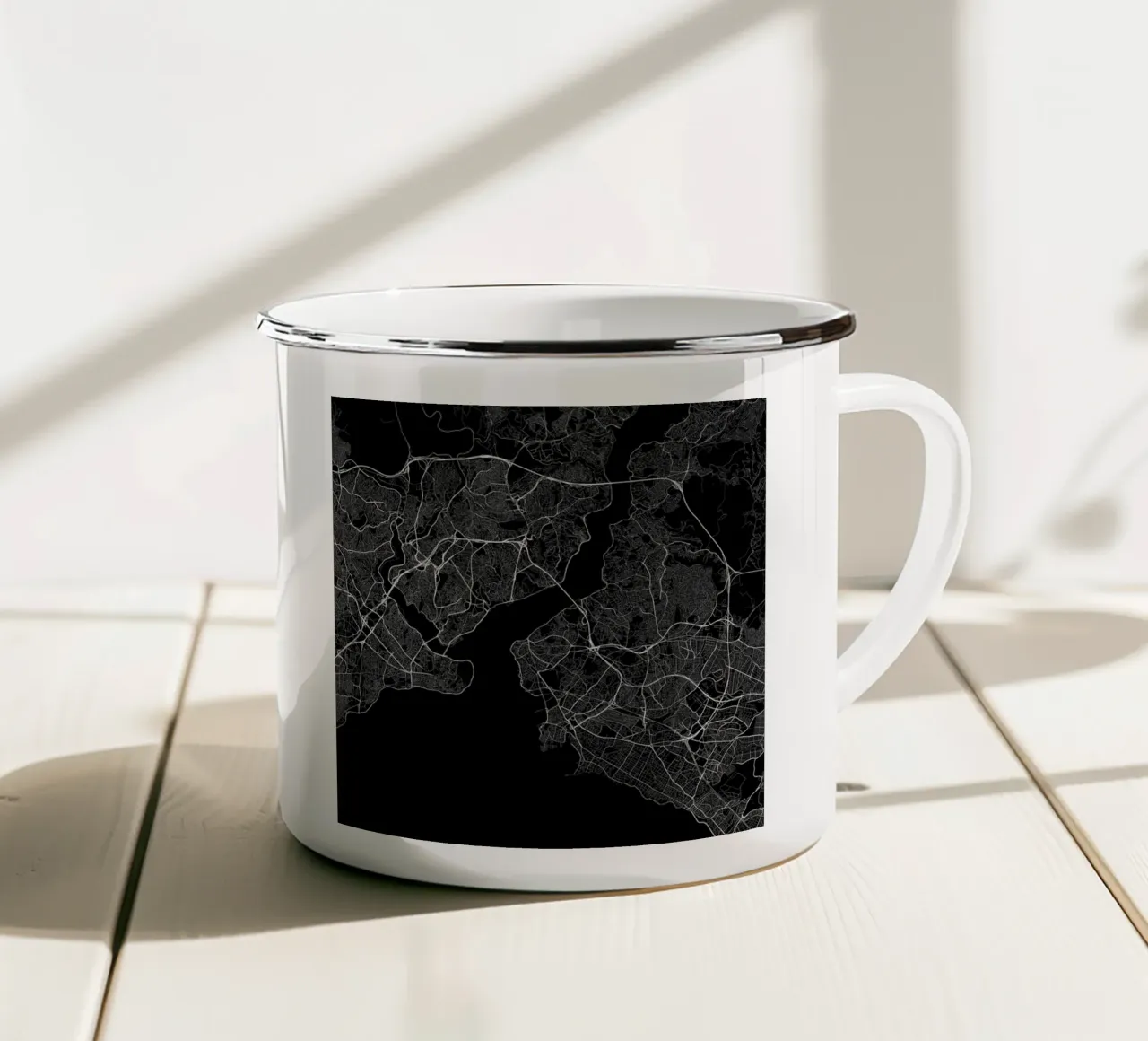 Traffic Istanbul Black tazza in smalto da Urban Maps