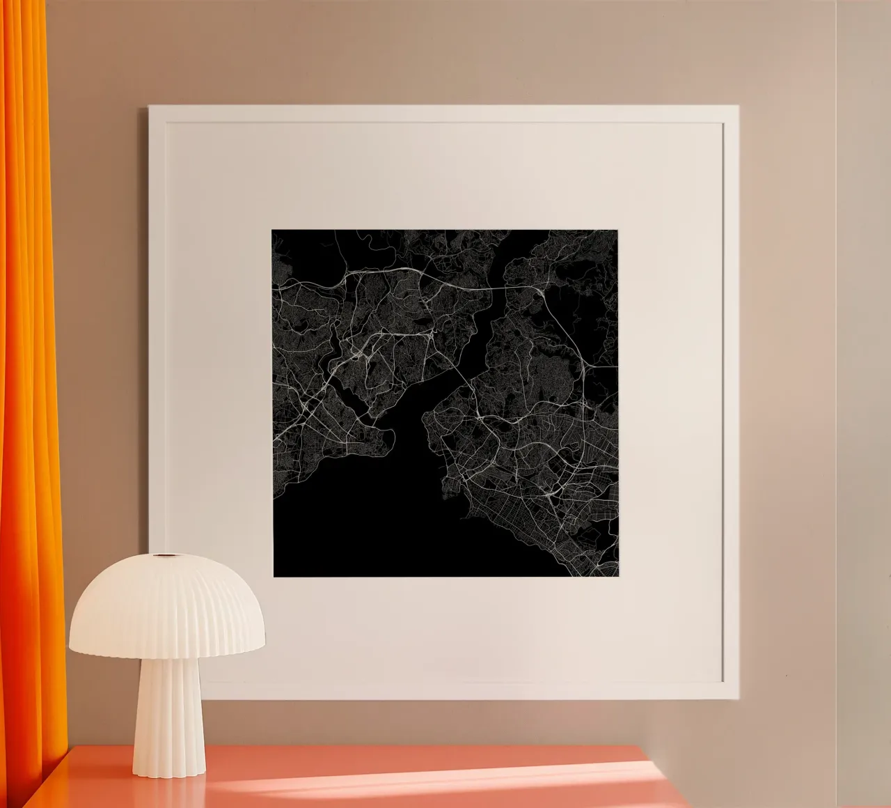 Traffic Istanbul Black carta hahnemühle da Urban Maps