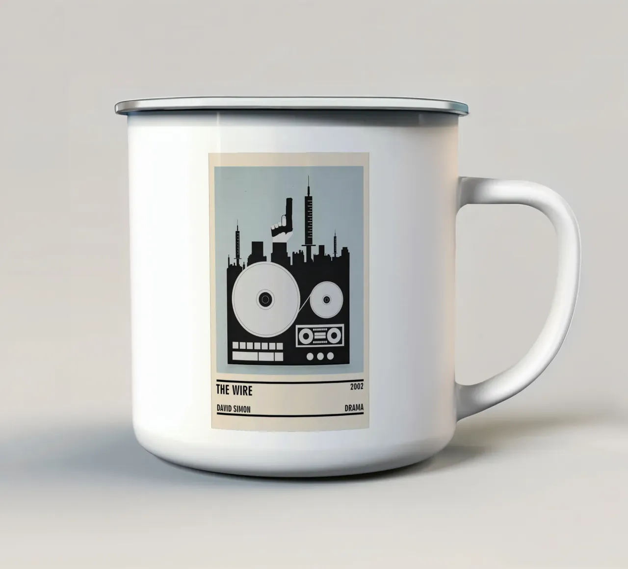 The Wire tazza in smalto da TheArtstudio