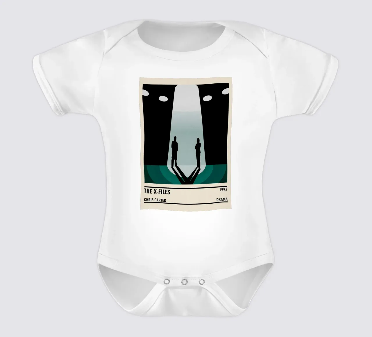 The X-Files body neonato maniche corte da TheArtstudio