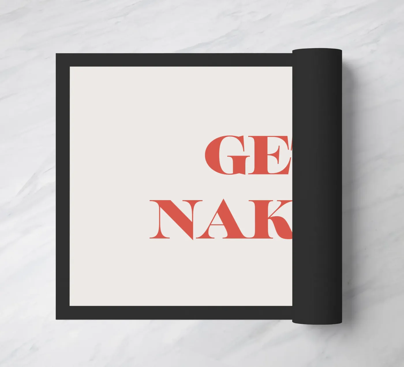 Get naked deurmat van we line studio - art