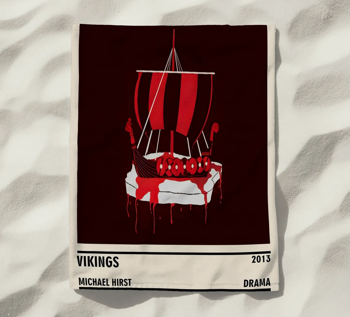 Vikings strandhanddoek van TheArtstudio