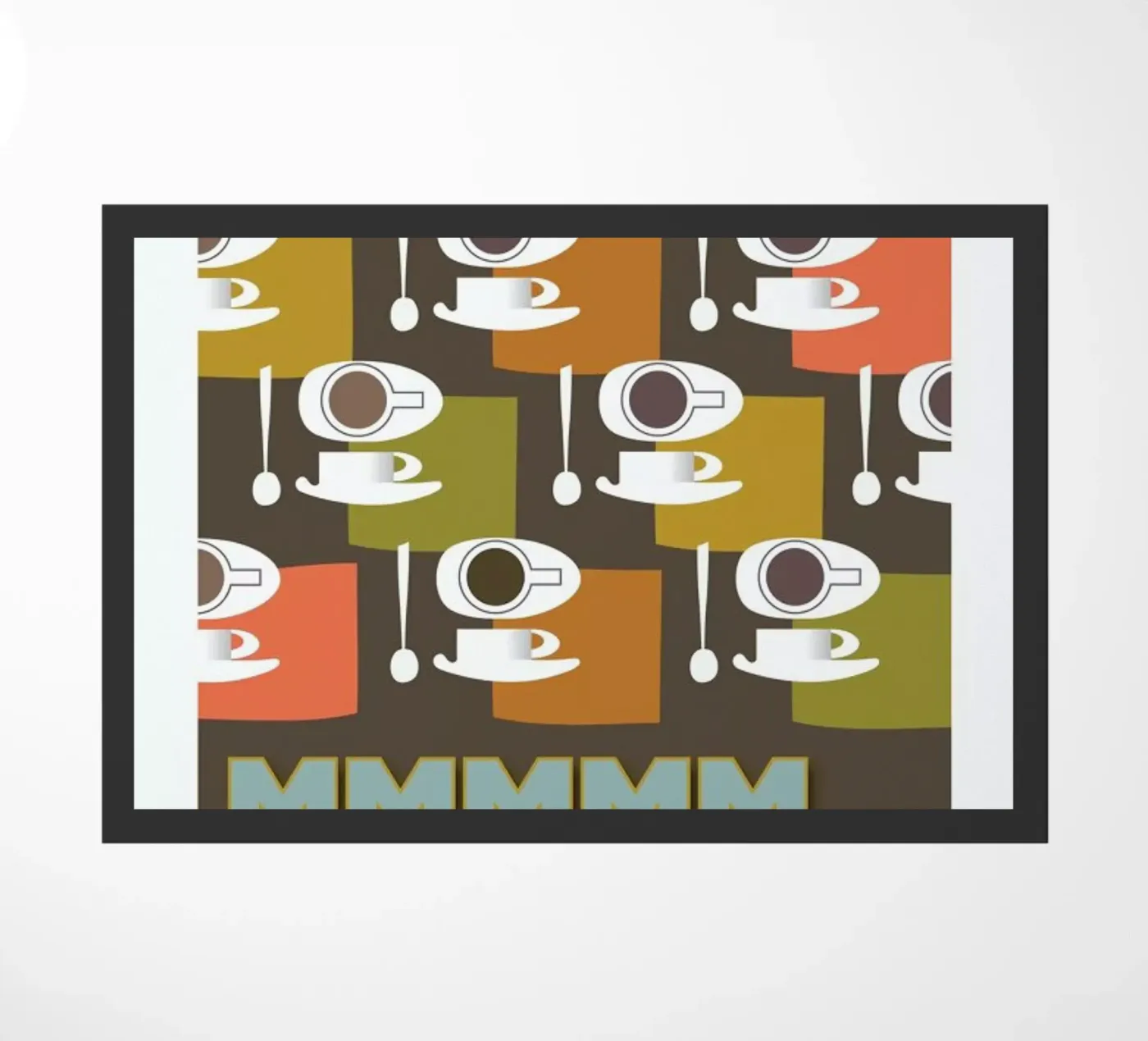 MMM Coffee doormat by Visual Philosophy