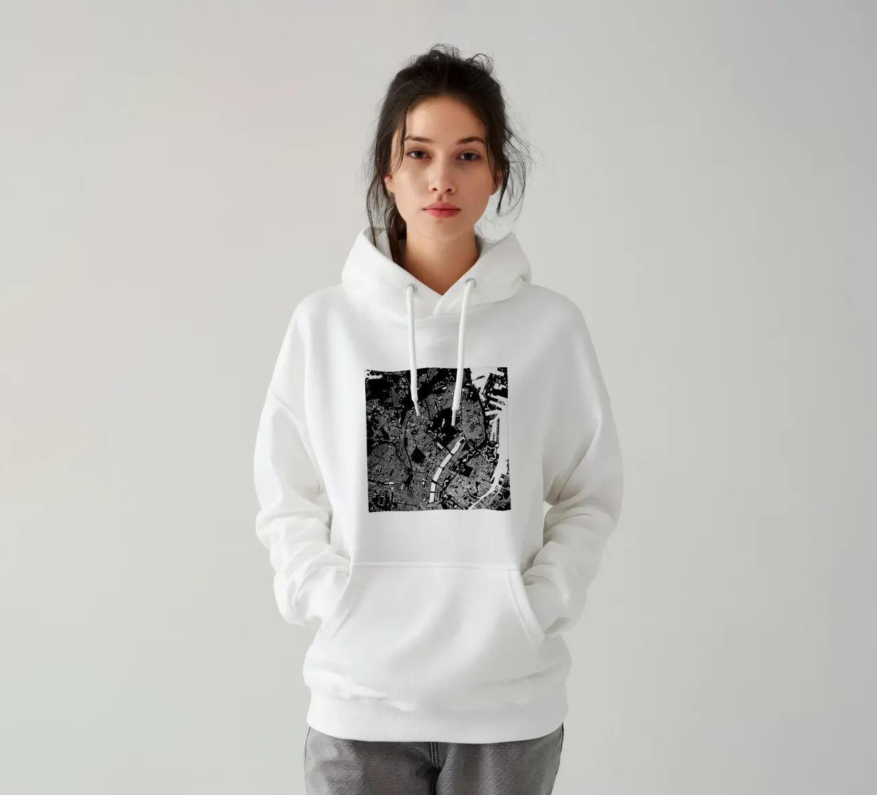 Copenhagen Black felpa con cappuccio da Urban Maps