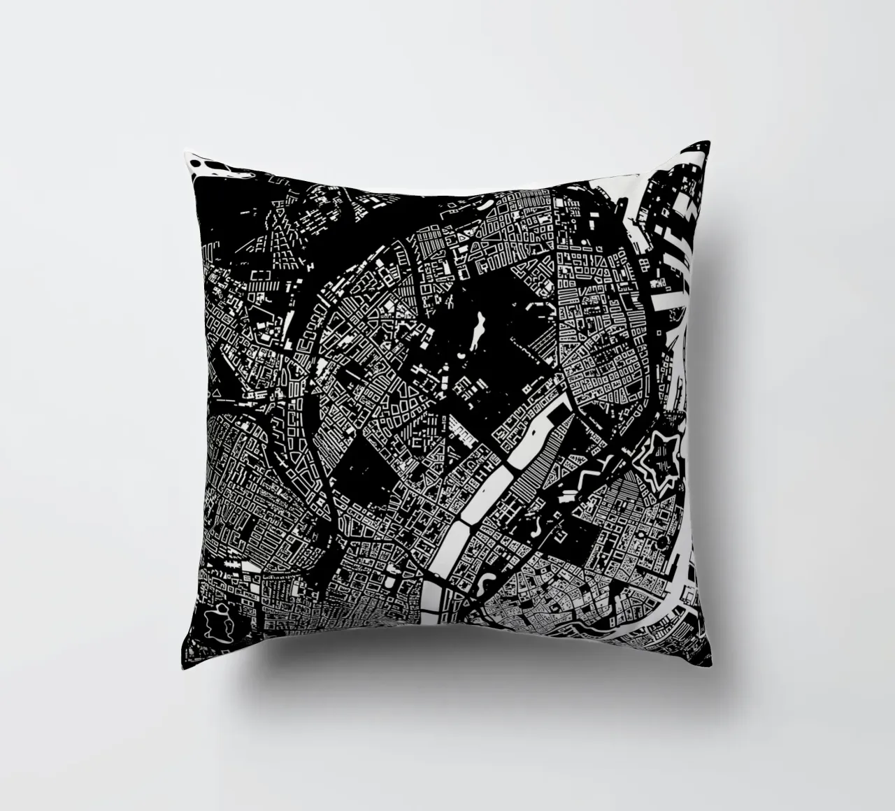 Copenhagen Black cuscino da Urban Maps
