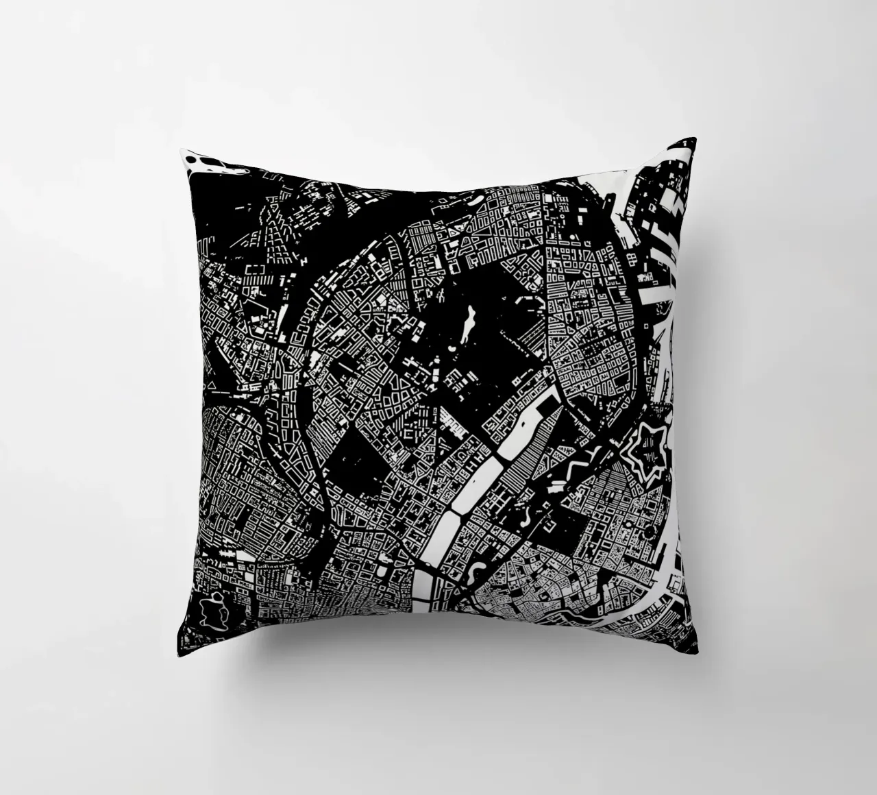 Copenhagen Black cuscino da Urban Maps
