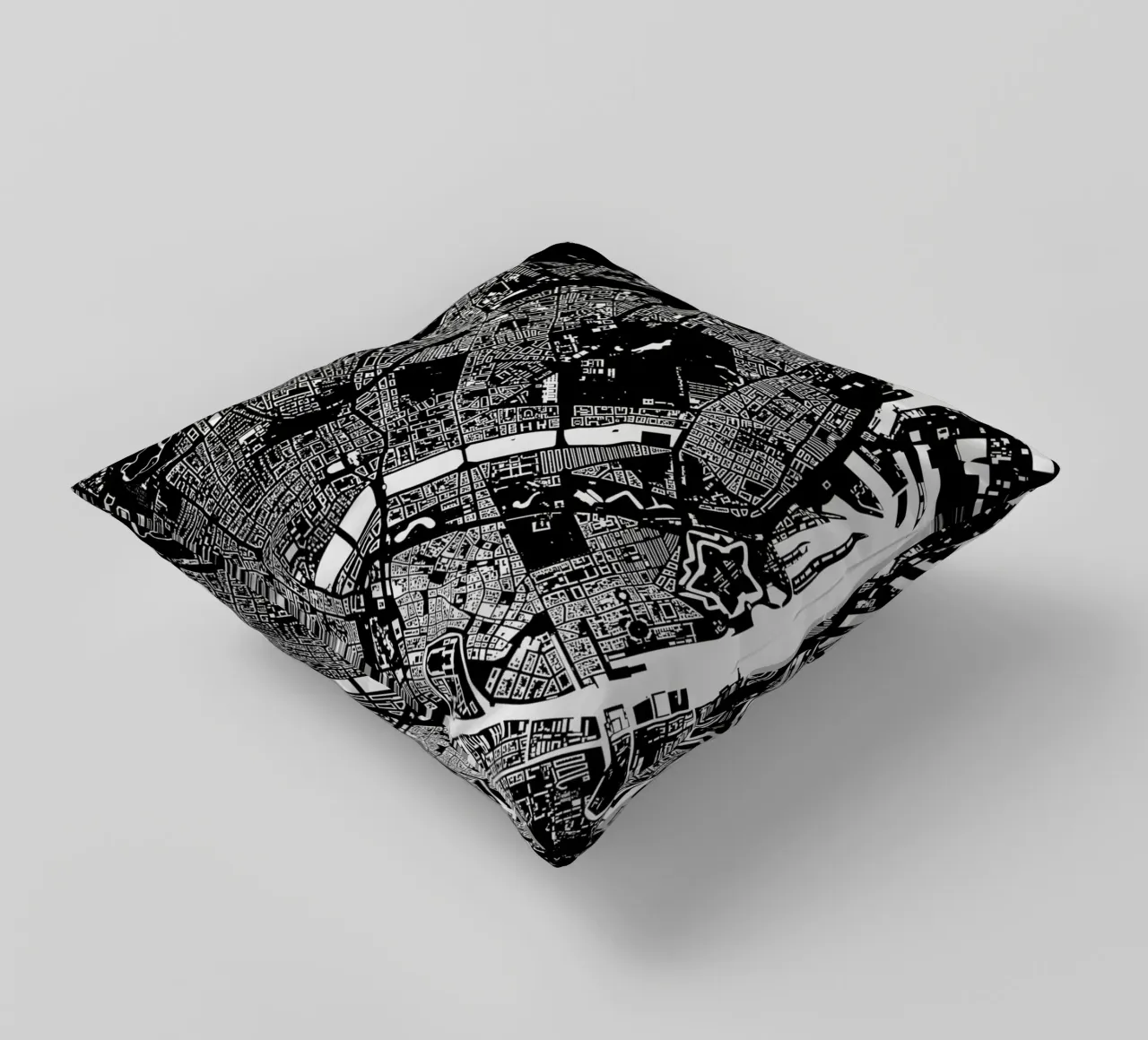 Copenhagen Black cuscino da Urban Maps