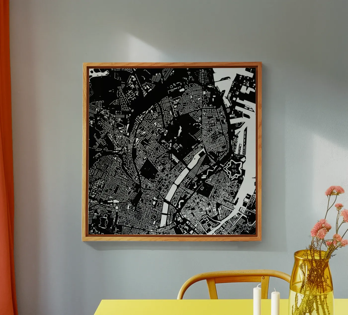 Copenhagen Black plexiglass da Urban Maps
