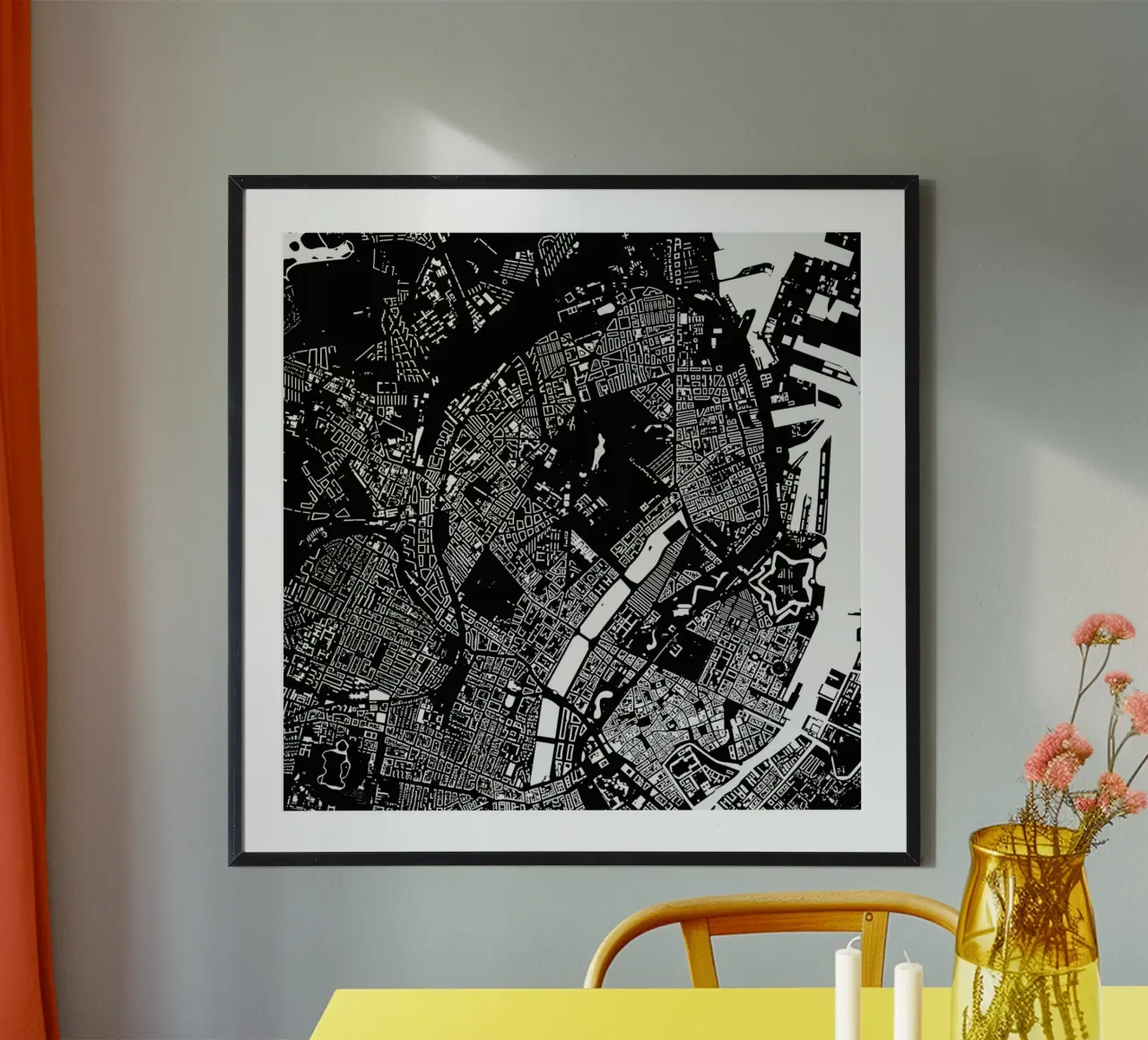 Copenhagen Black carta hahnemühle da Urban Maps