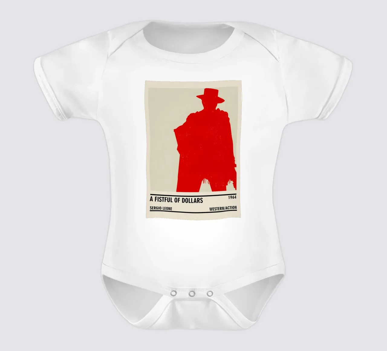 A Fistful of Dollars body neonato maniche corte da TheArtstudio