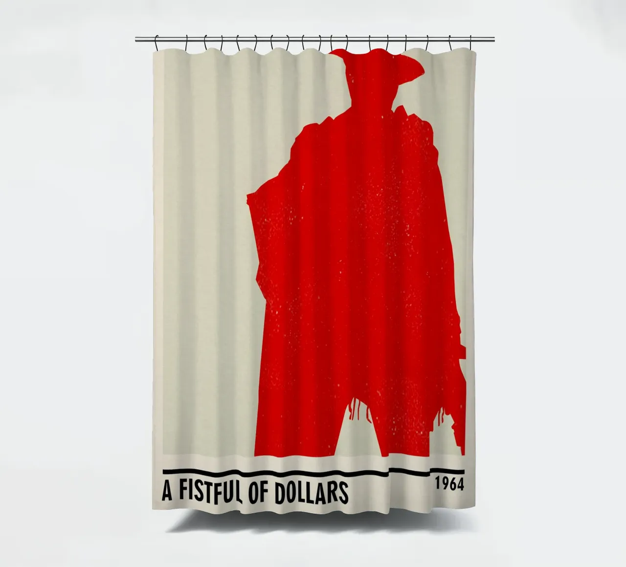 A Fistful of Dollars shower curtain by TheArtstudio