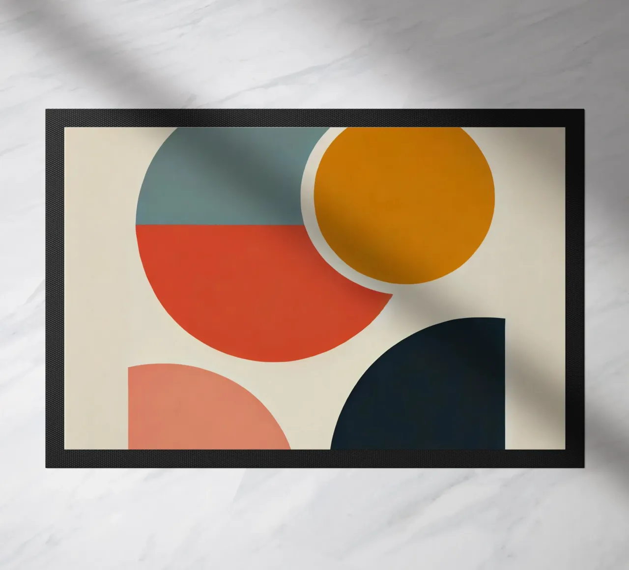 Circles Abstract doormat by abstrakt