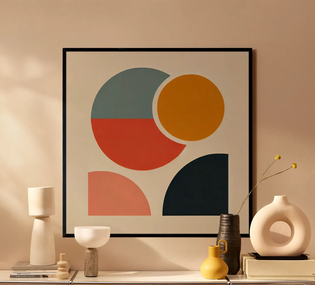 Circles Abstract poster by abstrakt