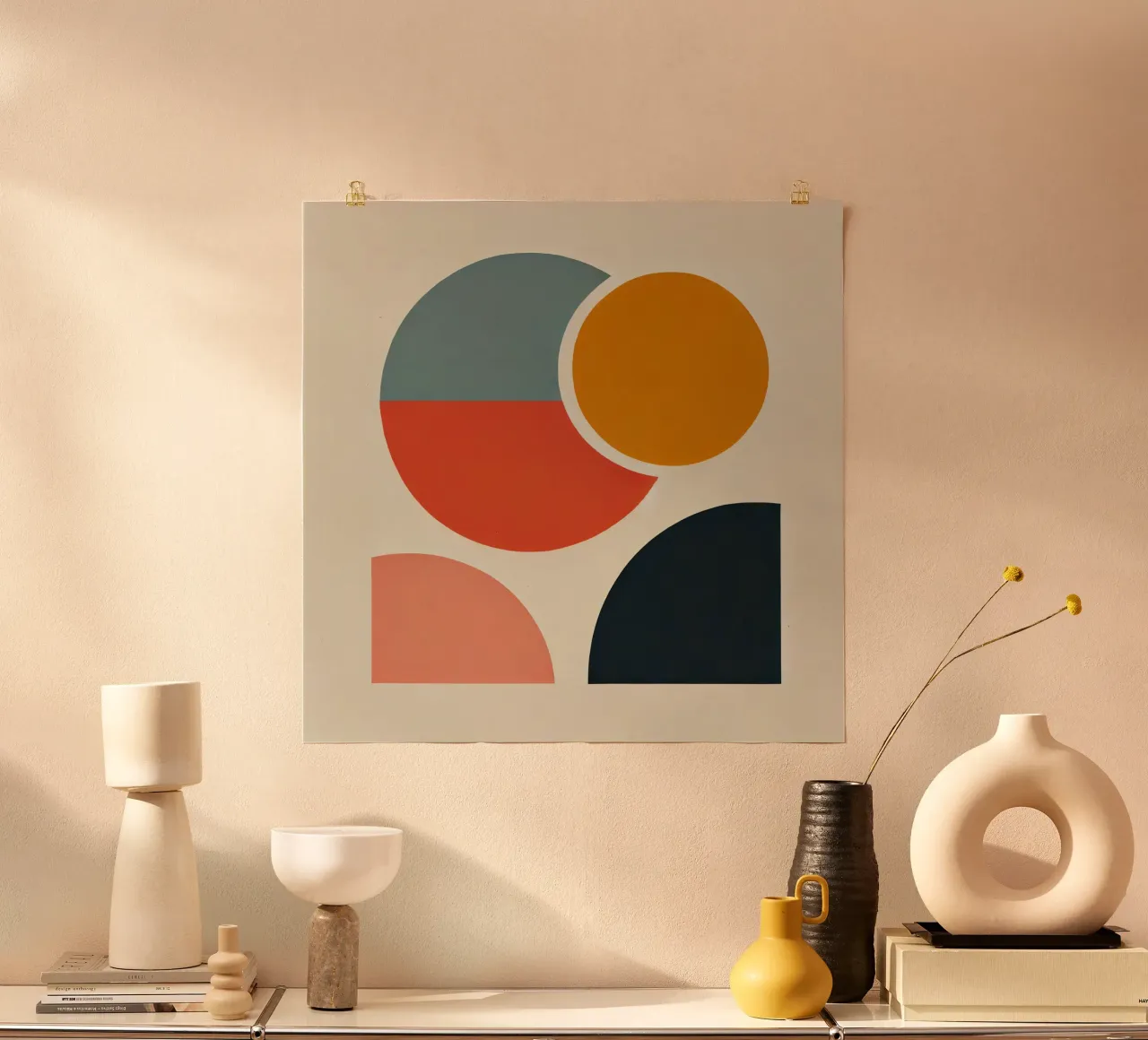 Circles Abstract poster by abstrakt