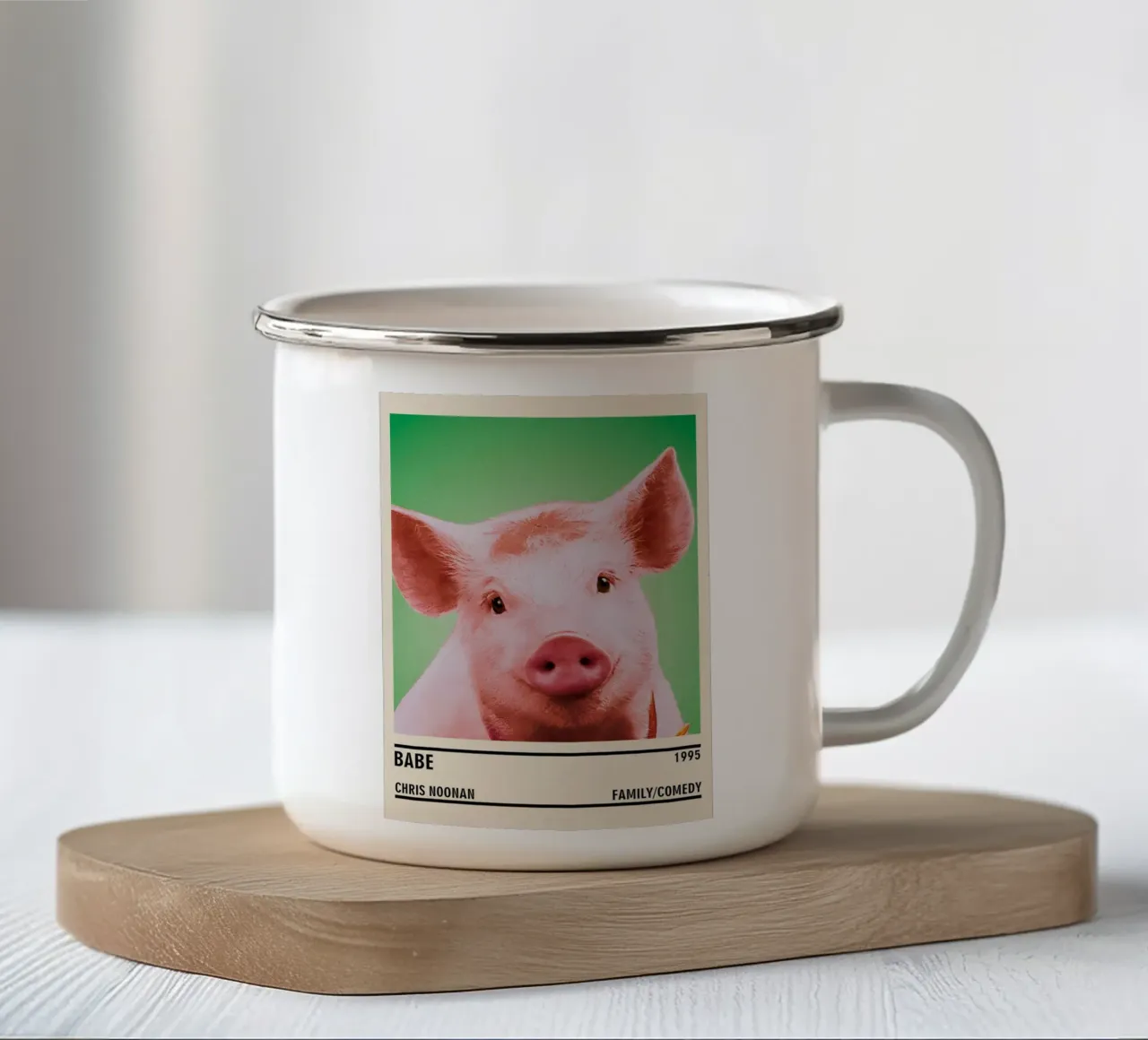 Babe tazza in smalto da TheArtstudio