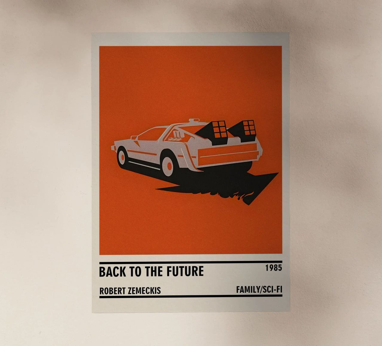 Back to the Future pellicola backlit da TheArtstudio