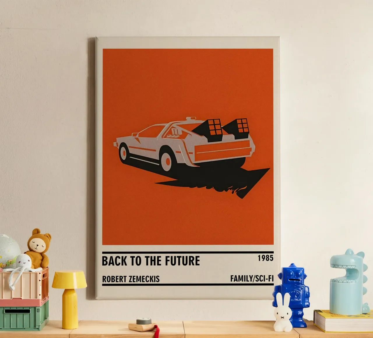 Back to the Future tela con Cornice a cassetta da TheArtstudio