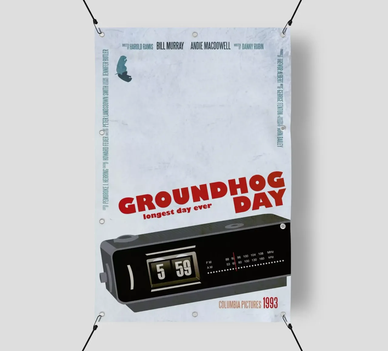 Groundhog Day telo in pvc da Aycan Elijah Yilmaz
