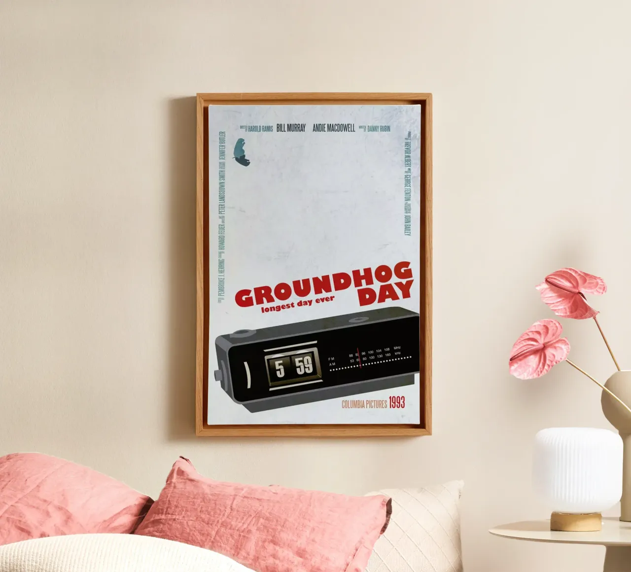 Groundhog Day tela con Cornice a cassetta da Aycan Elijah Yilmaz