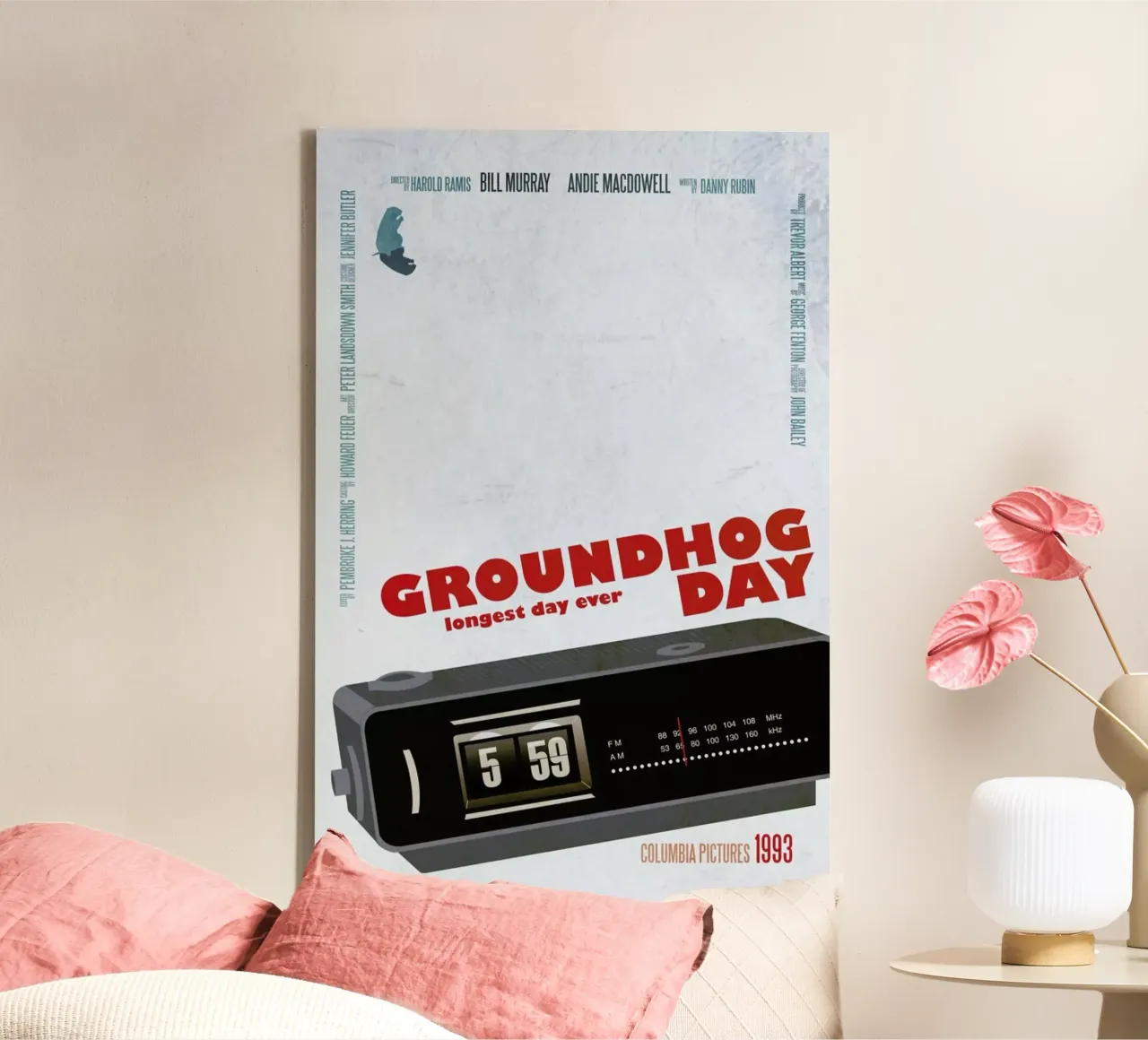 Groundhog Day tela con Cornice a cassetta da Aycan Elijah Yilmaz