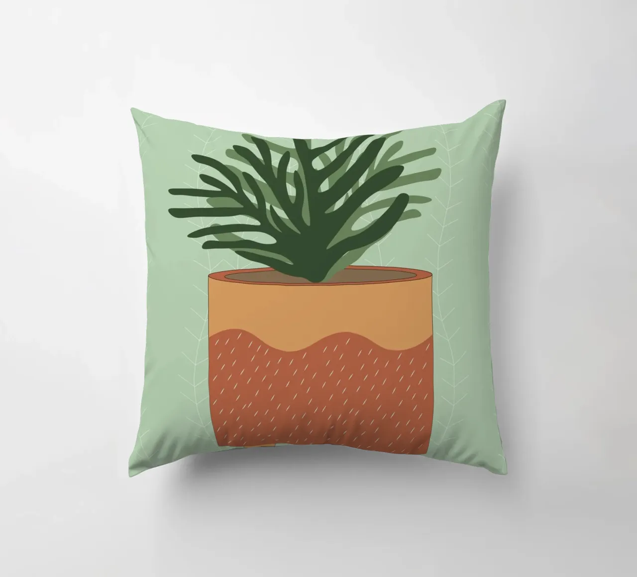Vaso per piante Boho - Verde natura design moderno cuscino da Whole©