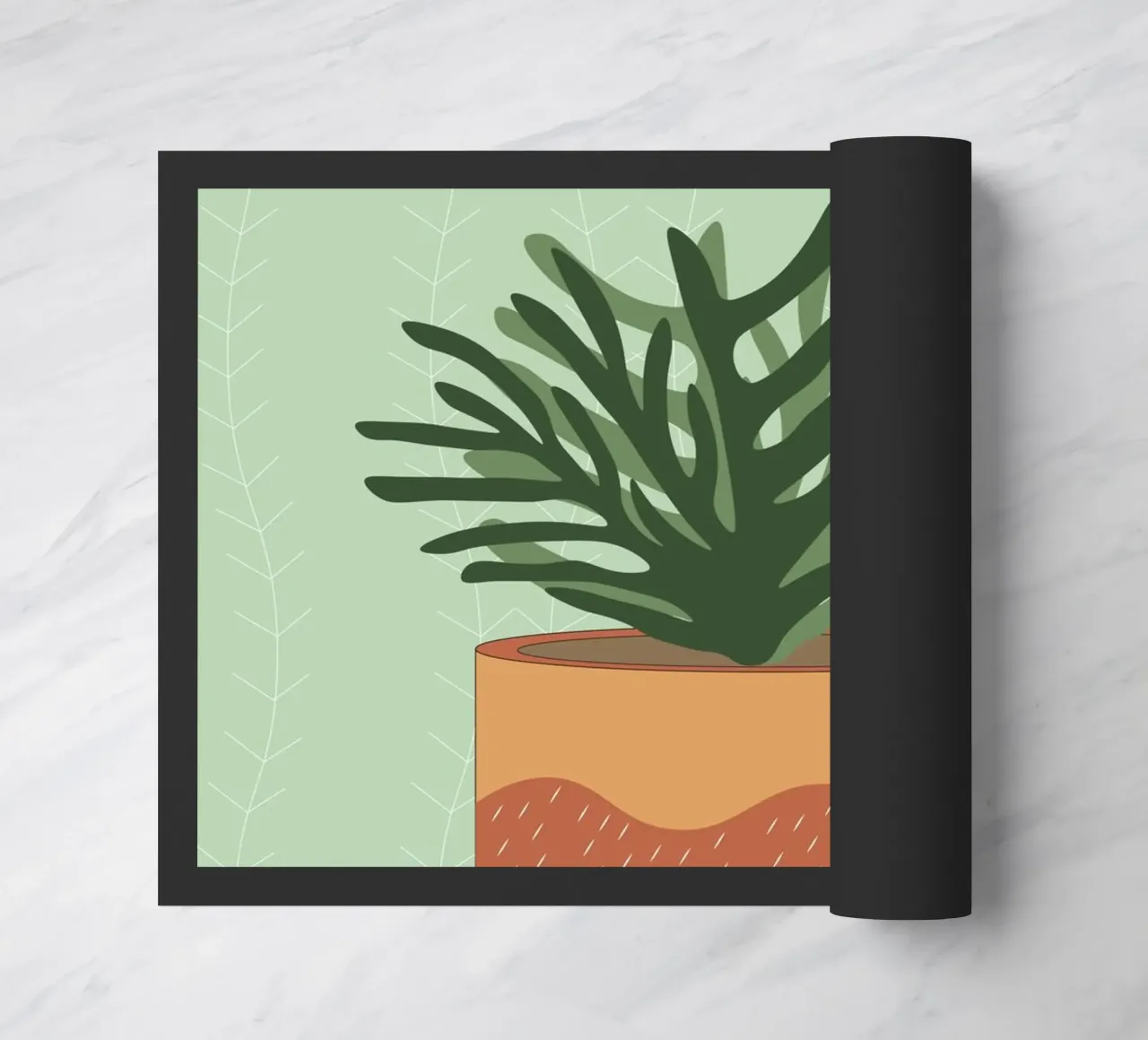 Vaso per piante Boho - Verde natura design moderno zerbino da Whole©