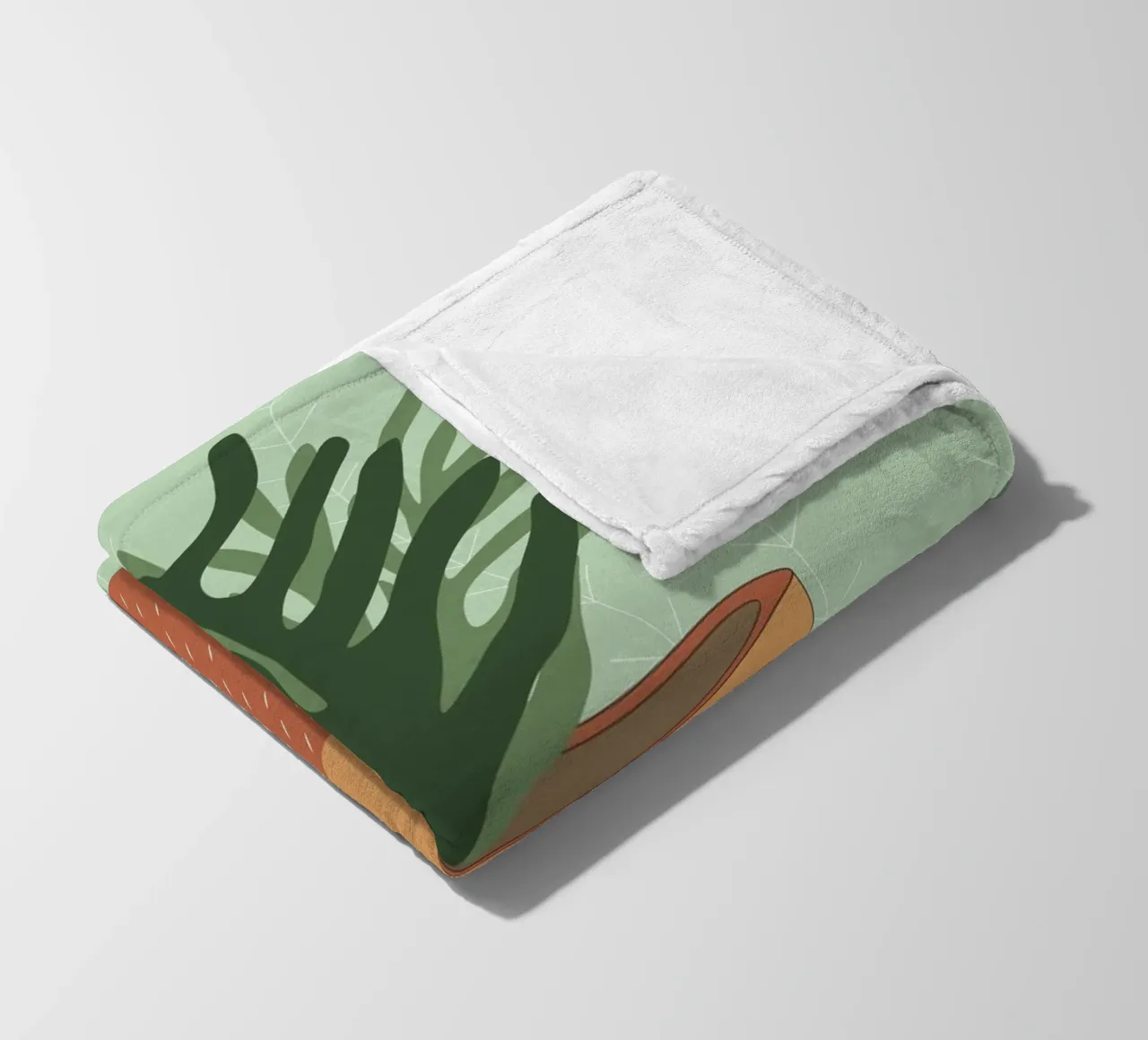 Vaso per piante Boho - Verde natura design moderno coperta in pile da Whole©