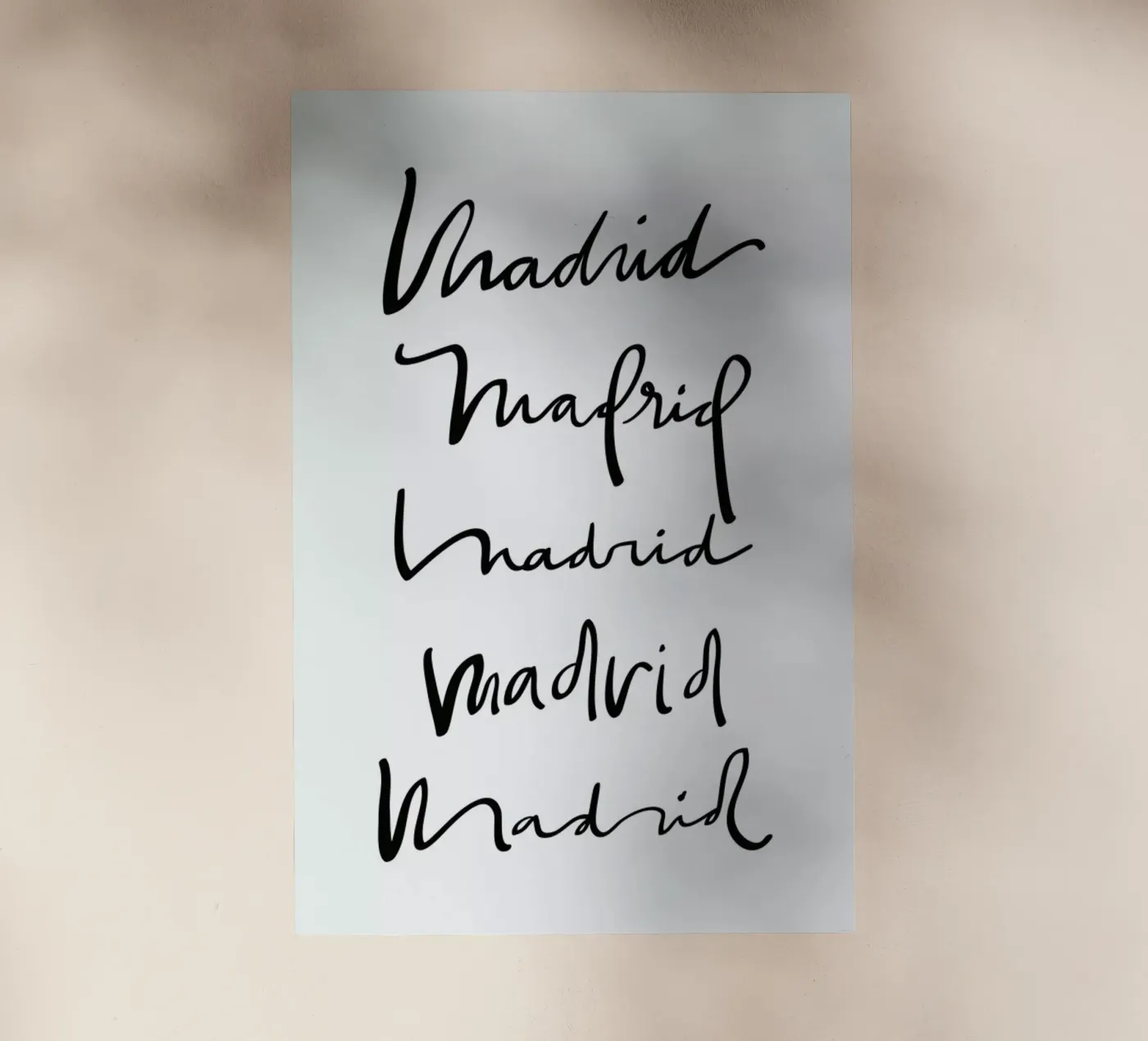 Madrid pellicola backlit da Kristen Polsinelli