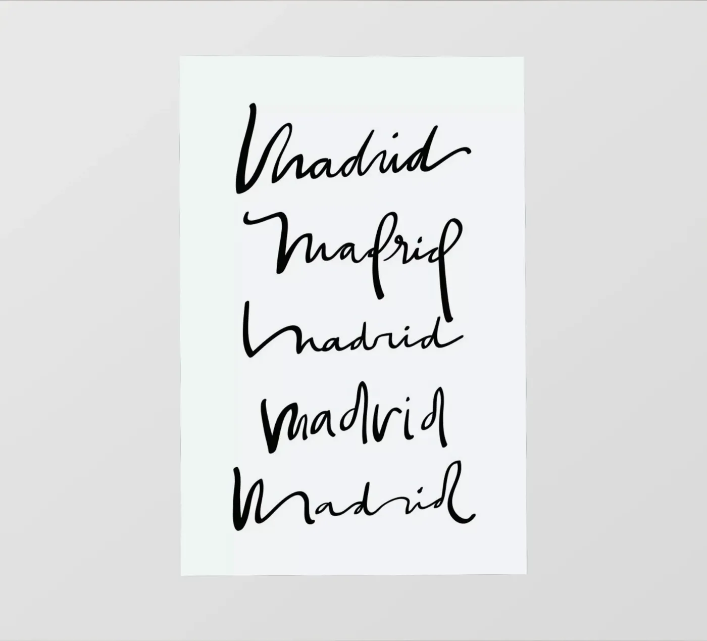 Madrid pellicola backlit da Kristen Polsinelli