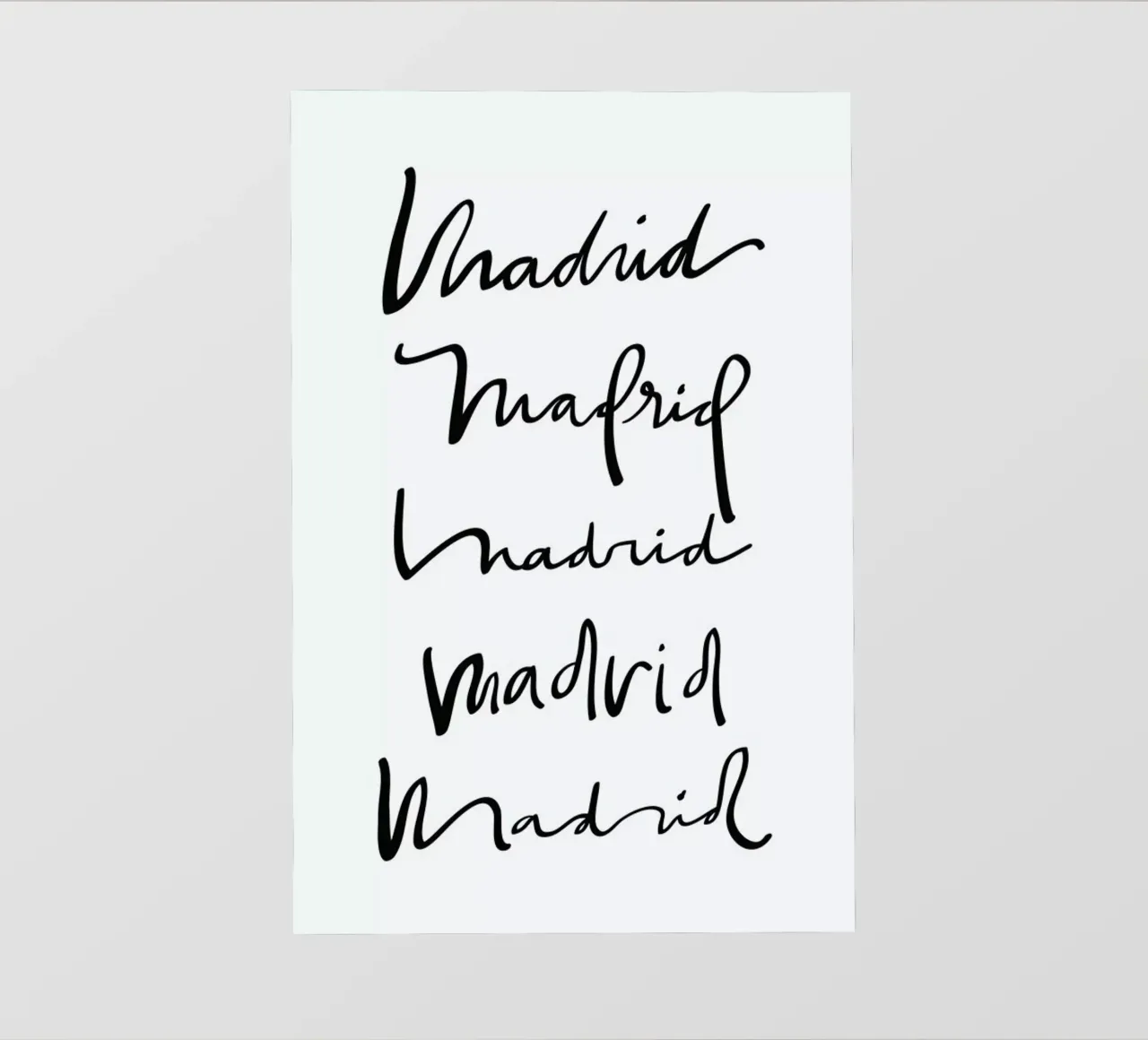 Madrid pellicola backlit da Kristen Polsinelli