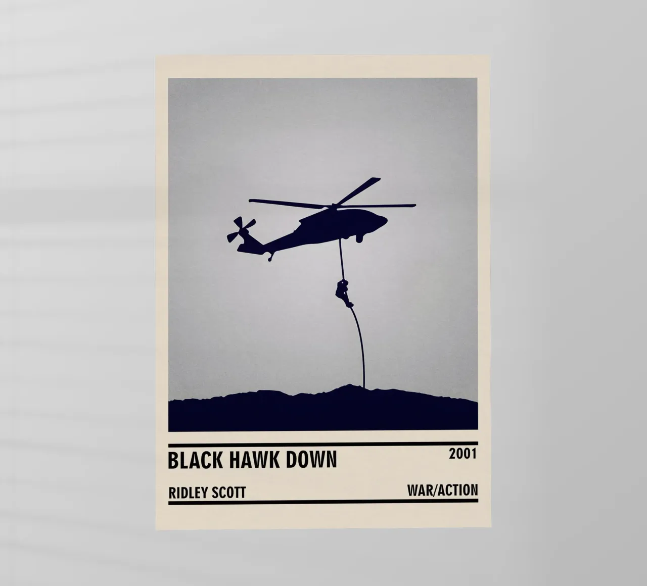 Black Hawk Down pellicola backlit da TheArtstudio