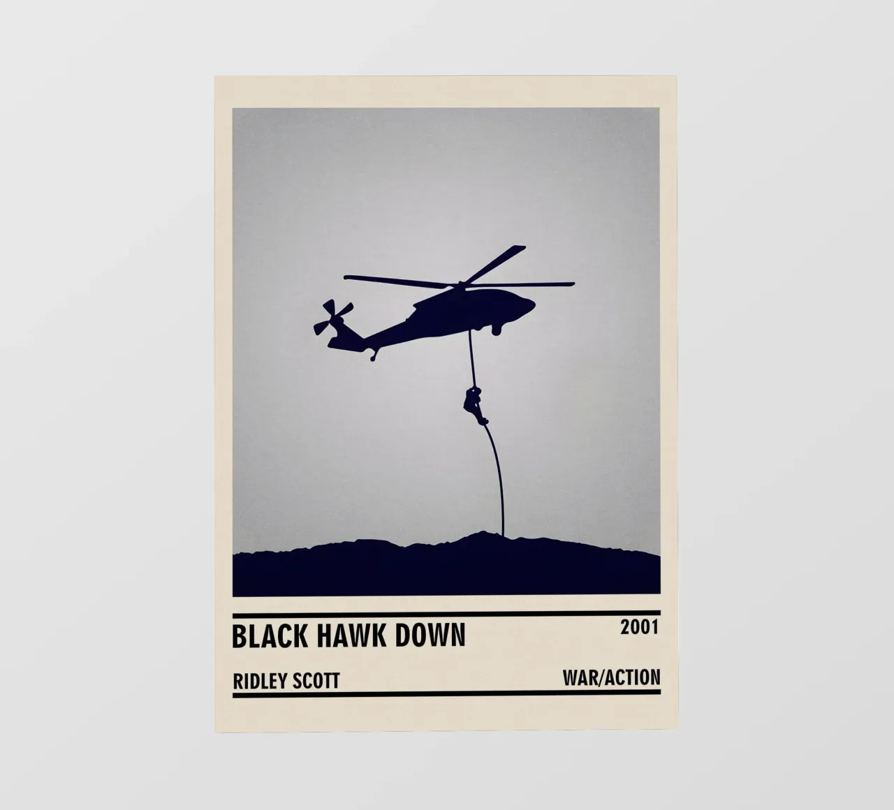 Black Hawk Down pellicola backlit da TheArtstudio